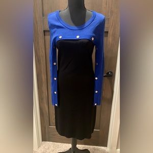 Size Small Calvin Klein Black/blue dress